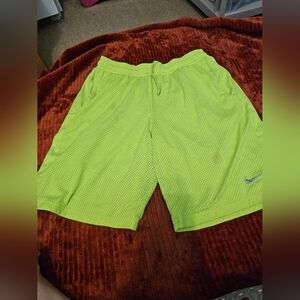 🎊✅️🎉3/10 Sale Add To Bundle For Offer. Nike Men's Neon Green Mesh Shorts